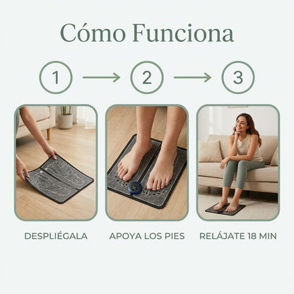 Calmea – Alfombrilla Masajeadora de Pies EMS